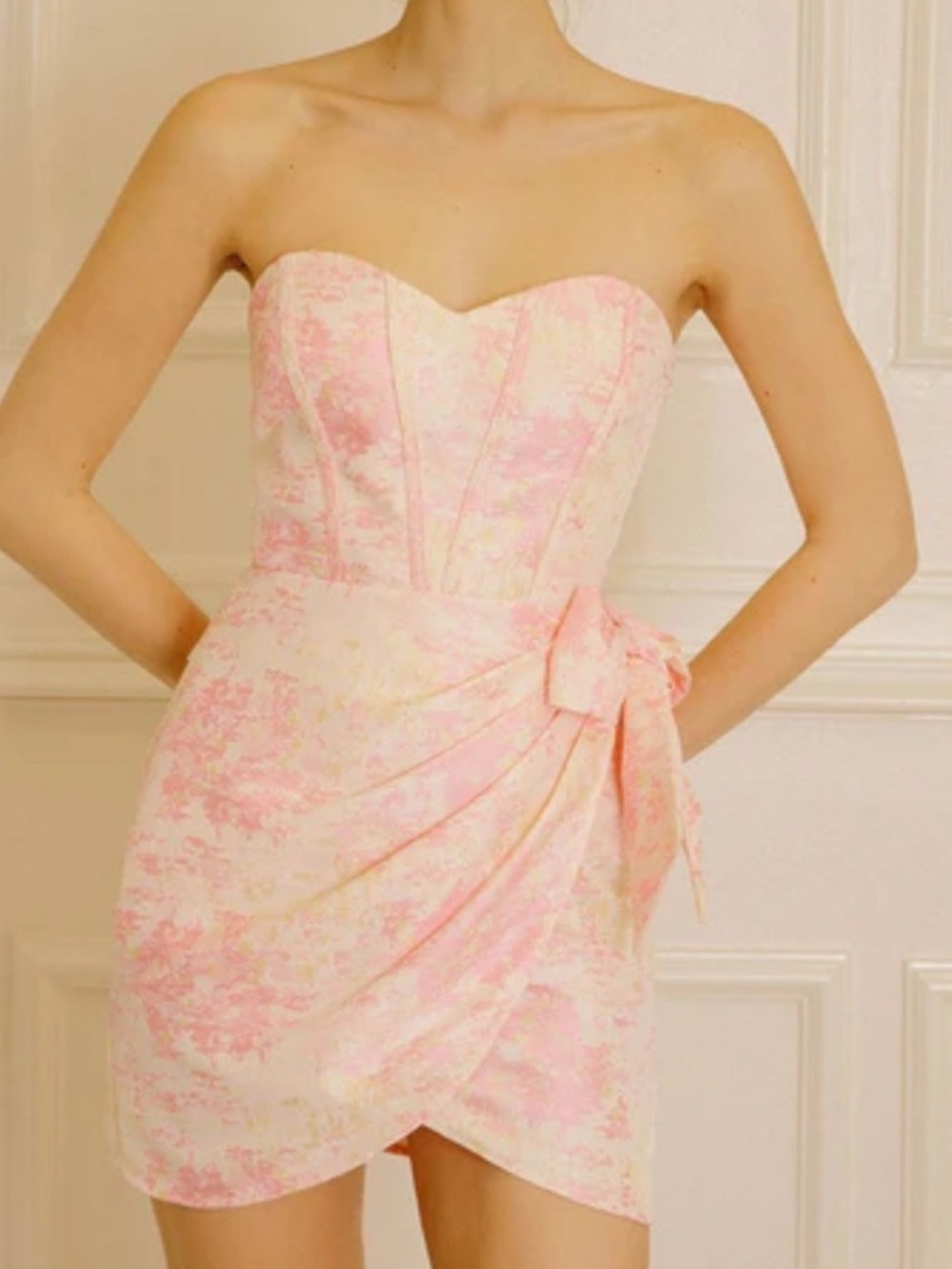 Storia Strapless Corset Mini Dress